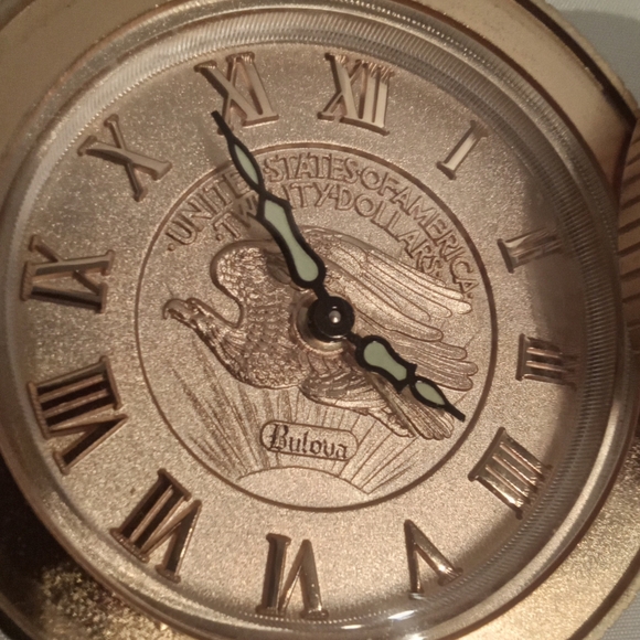 BULOVA STANDING LADY LIBERTY CLOCK - Picture 3 of 5